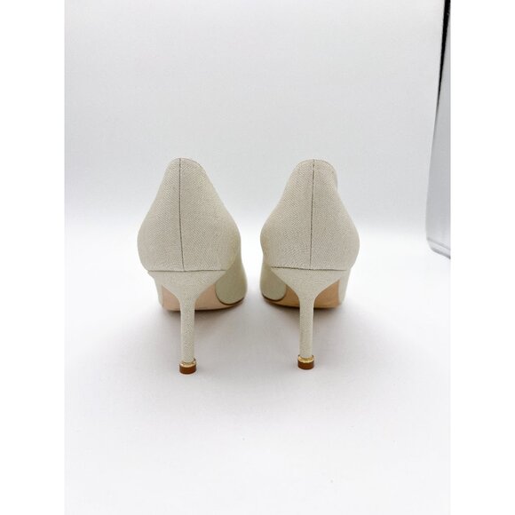 Manolo Blahnik Hangisi 70 Pearl Embellished Buckle Pumps - Picture 4 of 13